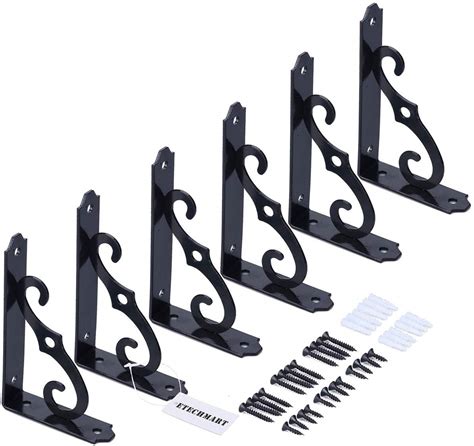 decorative 3 shelf bracket metal|decorative shelves brackets overstock.